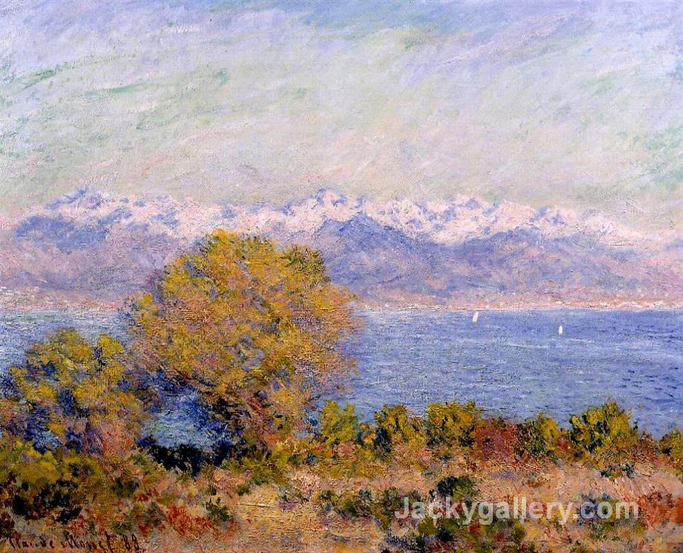 The Alps Seen from Cap d Antibes by Claude Monet paintings reproduction